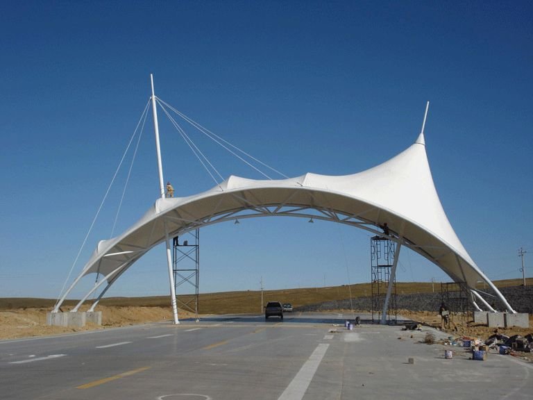 高速公路收費站膜結(jié)構(gòu)