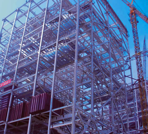 Power plant boiler steel structure