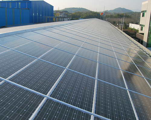 太陽能光伏支架屋面安裝系統(tǒng)工程案例