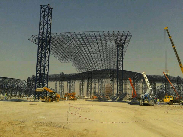 北京首都機(jī)場航站樓網(wǎng)架工程